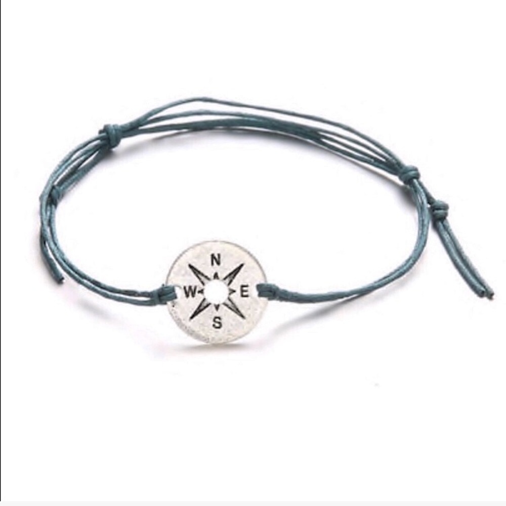 Blue Sea Turtle Compass Anklet Set - Picture 4 of 7